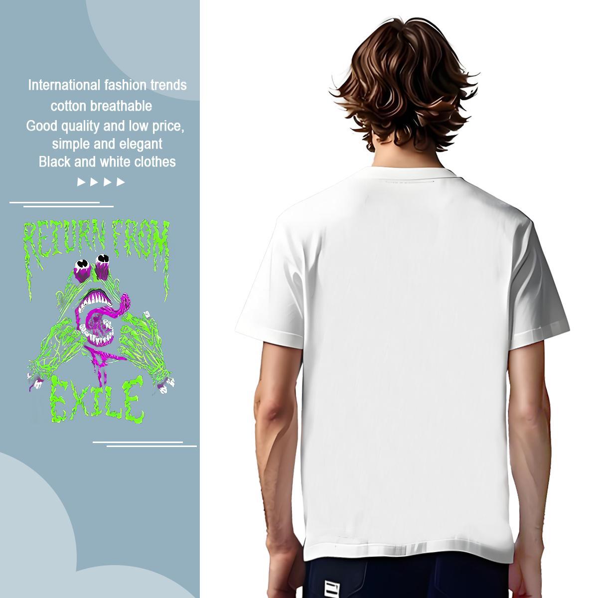 DIY cry Tshirt for Man Woman 230g Pure Cotton Mens T Shirts Customized High Street Hip Hop Breathable TOP Quality Clothes