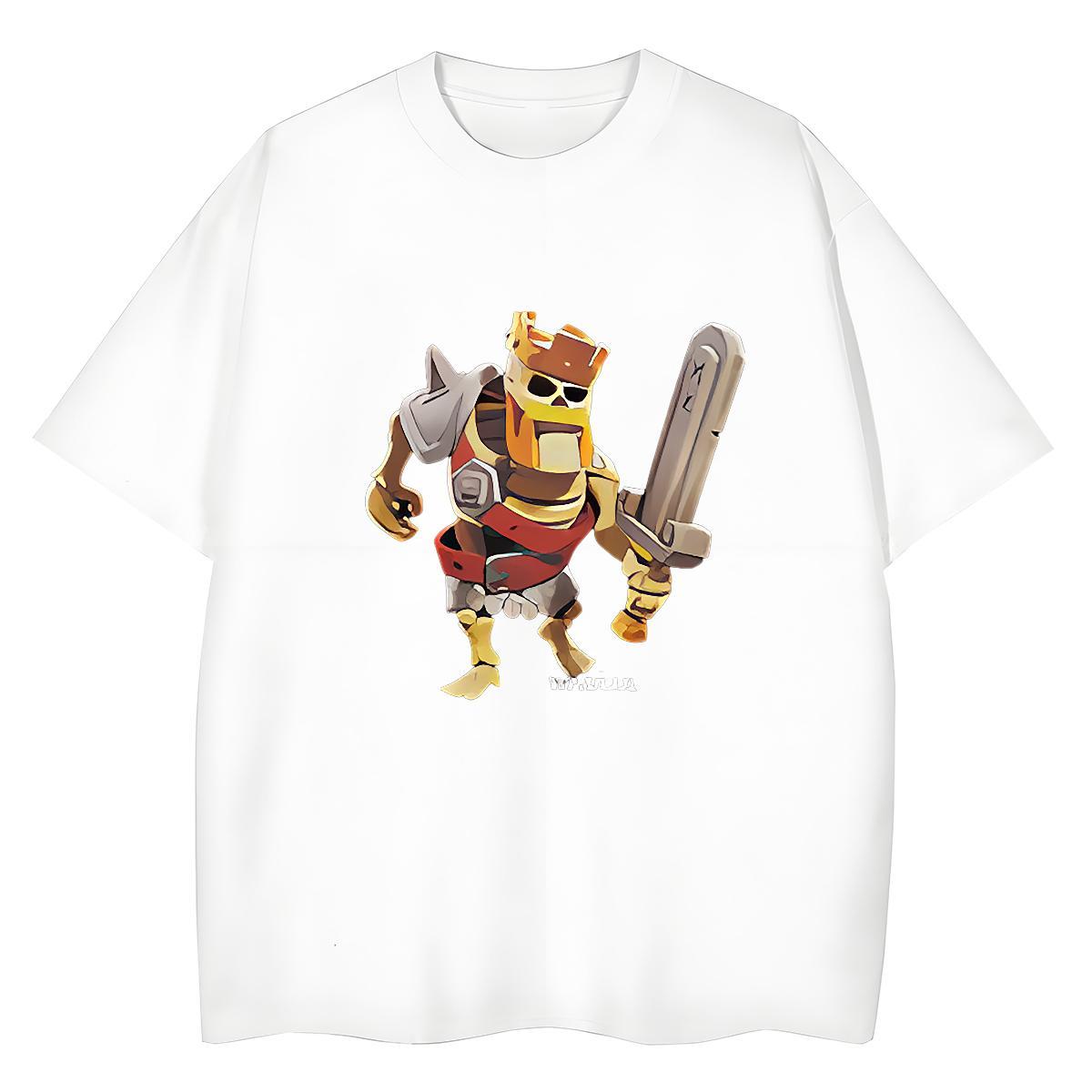 Unisex Lady T shirt 230g Pure Cotton game Street T Shirts Women O-Neck Short Sleeve Cartoon Anime Tee Shirt