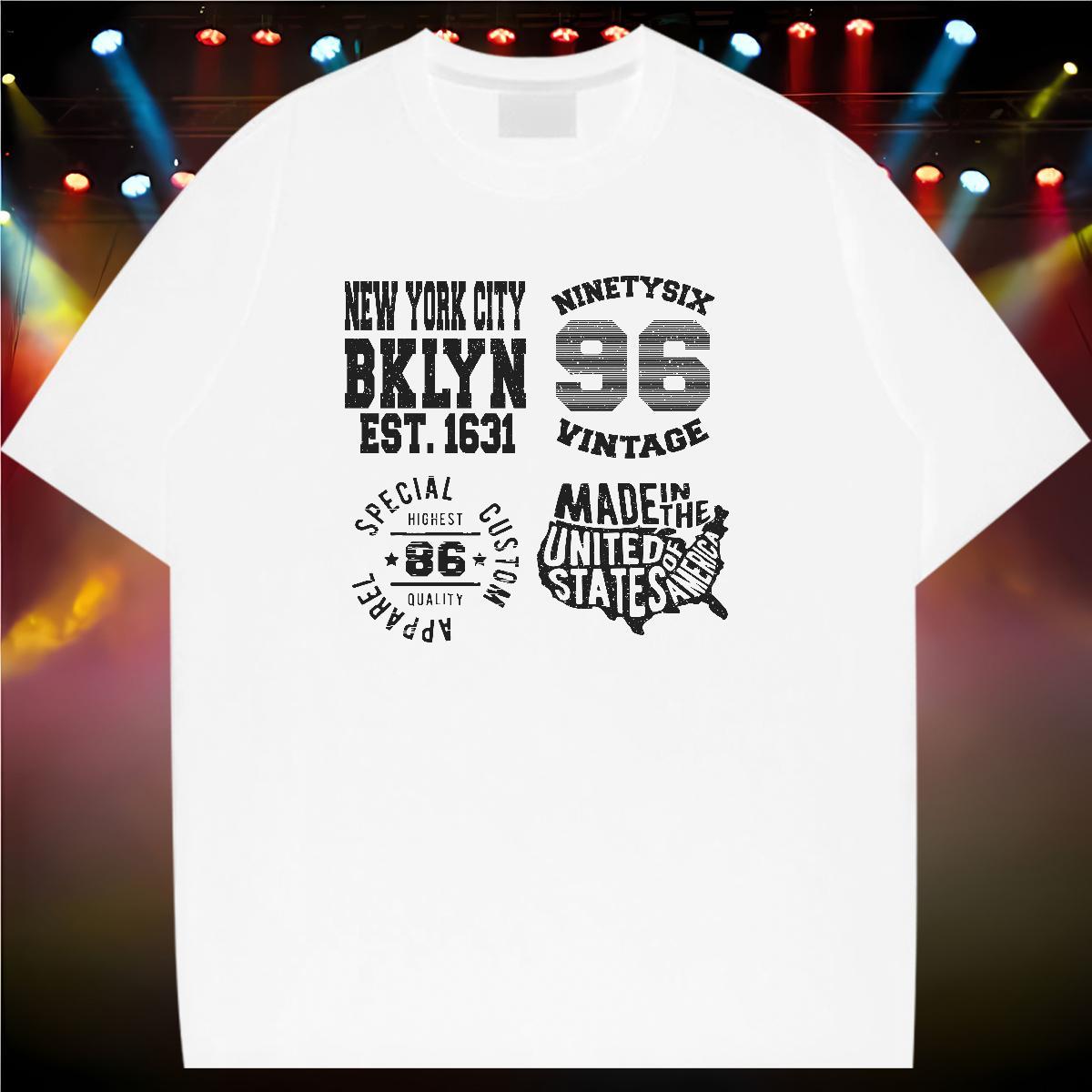 Brand Woman Tshirt 230g 100% Cotton letter Street T-Shirts Breathable Graphic Top Shirts