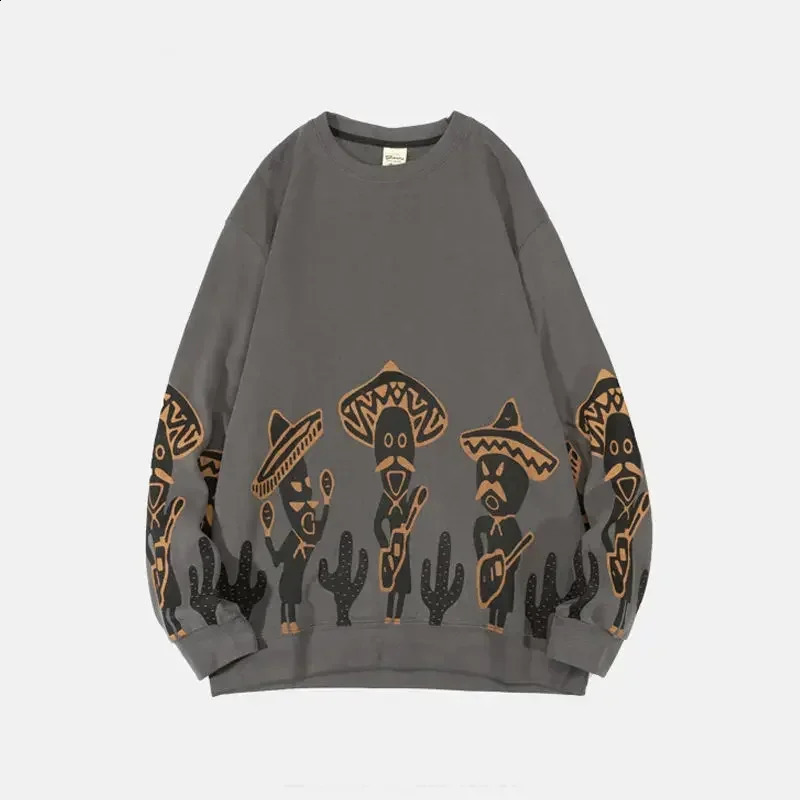Mens Clothing Print Manga Sweatshirts For Man Black Pullover Hoodieless Anime Graphic Top Harajuku Fashion Korean Style Offers 240821