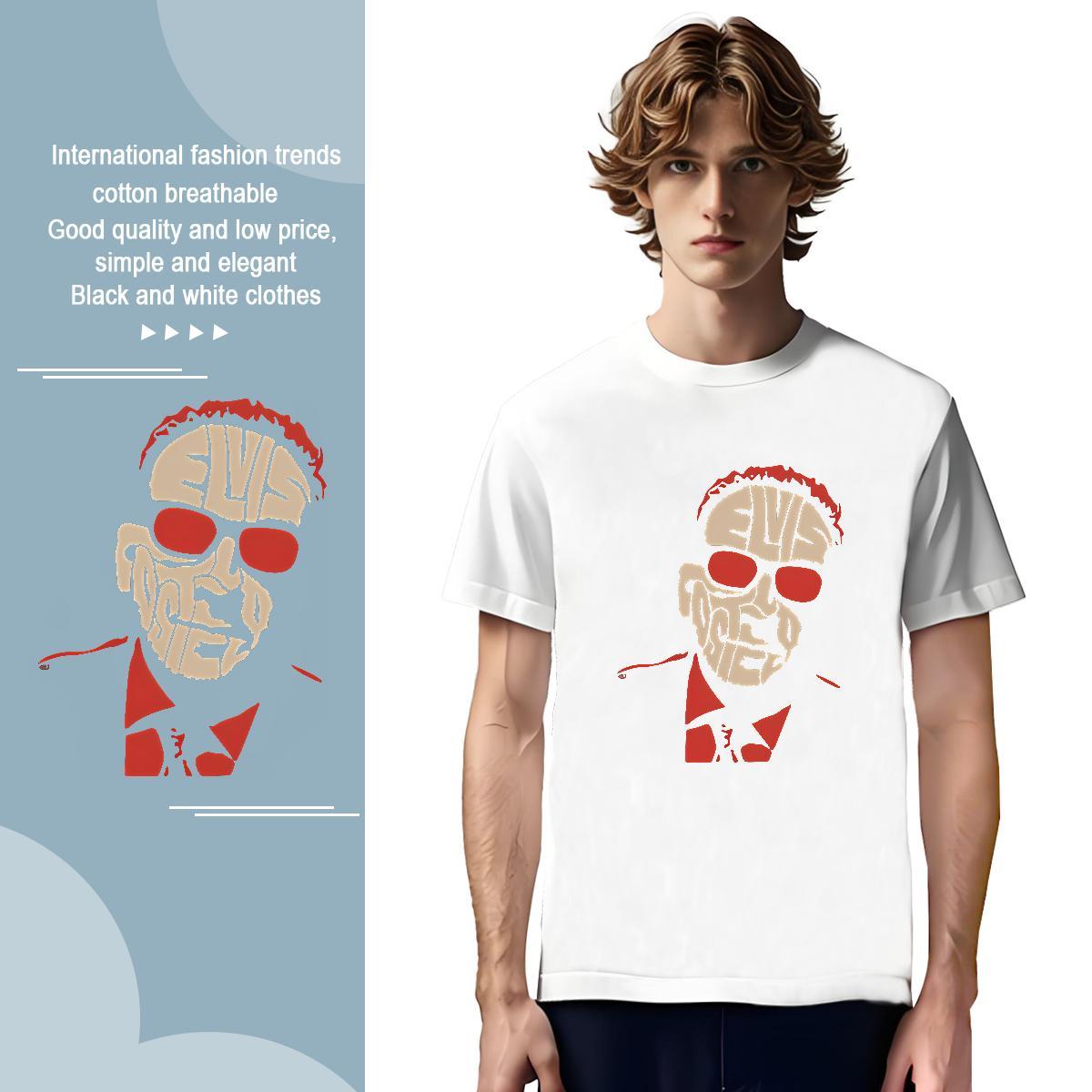 Custom man Men Tshirts 230g 100% Cotton T-Shirts for Men Oversized 3XL 4XL Street Crew Neck Cool Tops Shirt