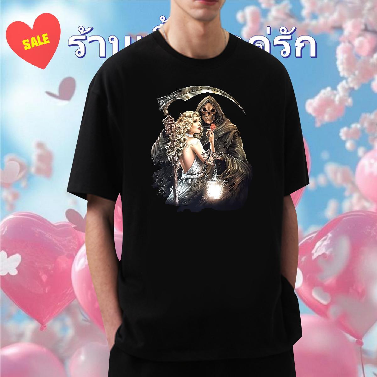 Classic T-Shirts 230g 100% Cotton skull Casual Anime Print Short Sleeve O-Neck Men Tshirts Fashion Designer Tops Shirt