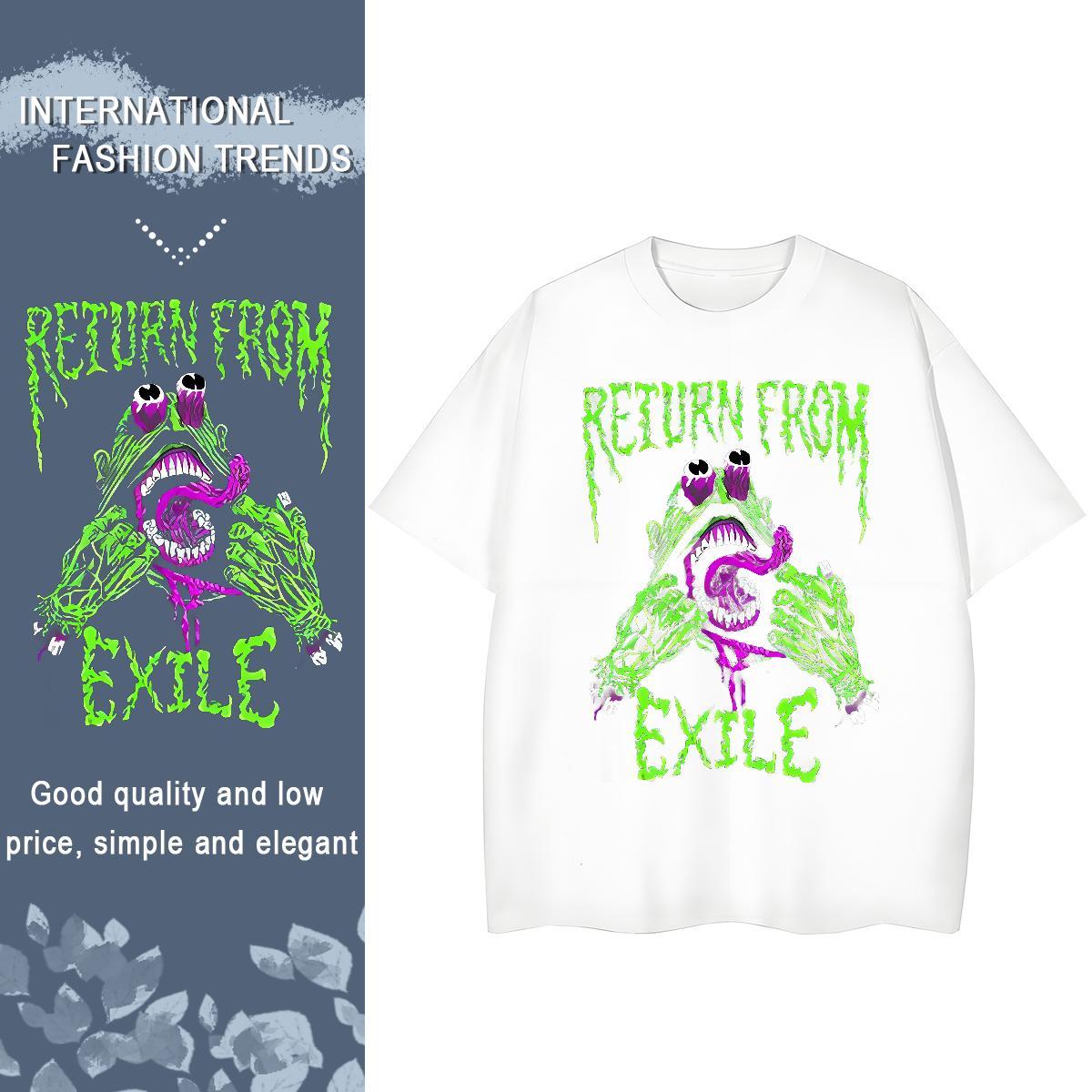 Custom exile Tshirt for Man Woman 100% Cotton 230g T-Shirts Oversized 3XL 4XL Casual Beach Breathable Short Sleeve Cool Design Tshirts