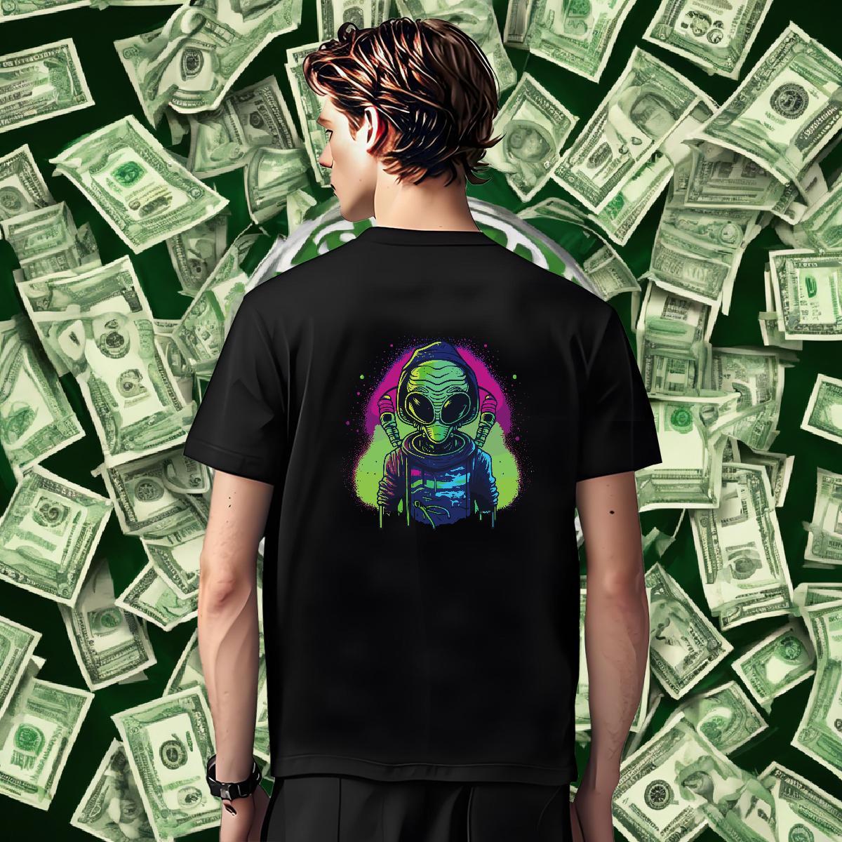Cool Design Men Tshirts Daily Wear 230g Pure Cotton Custom Printing Breathable ET Men T Shirts DIY Customized Top Tees