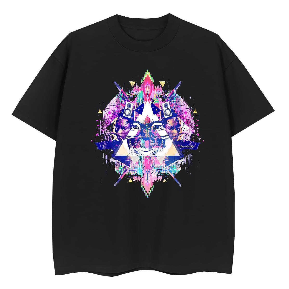 Classic Women T Shirts 230g 100% Cotton Breathable Crew Neck Casual Sport eye of the devil Unisex Tshirts Wholesale Oversized L-4XL Tees Shirts