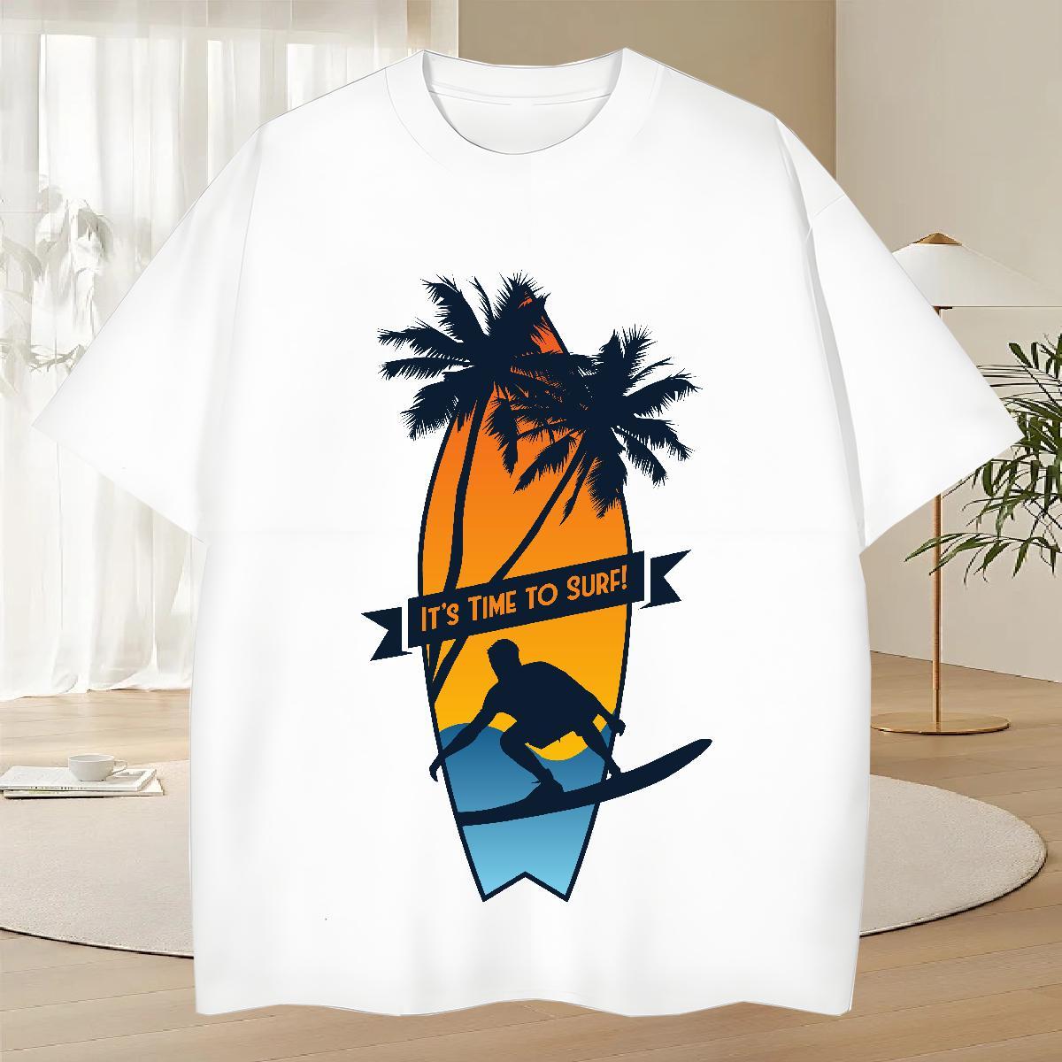 Cool Design Couples T Shirts Street wear Hip Hop 230g 100% Cotton Skull Crew Neck wave T-Shirts 2024 New Tshirts