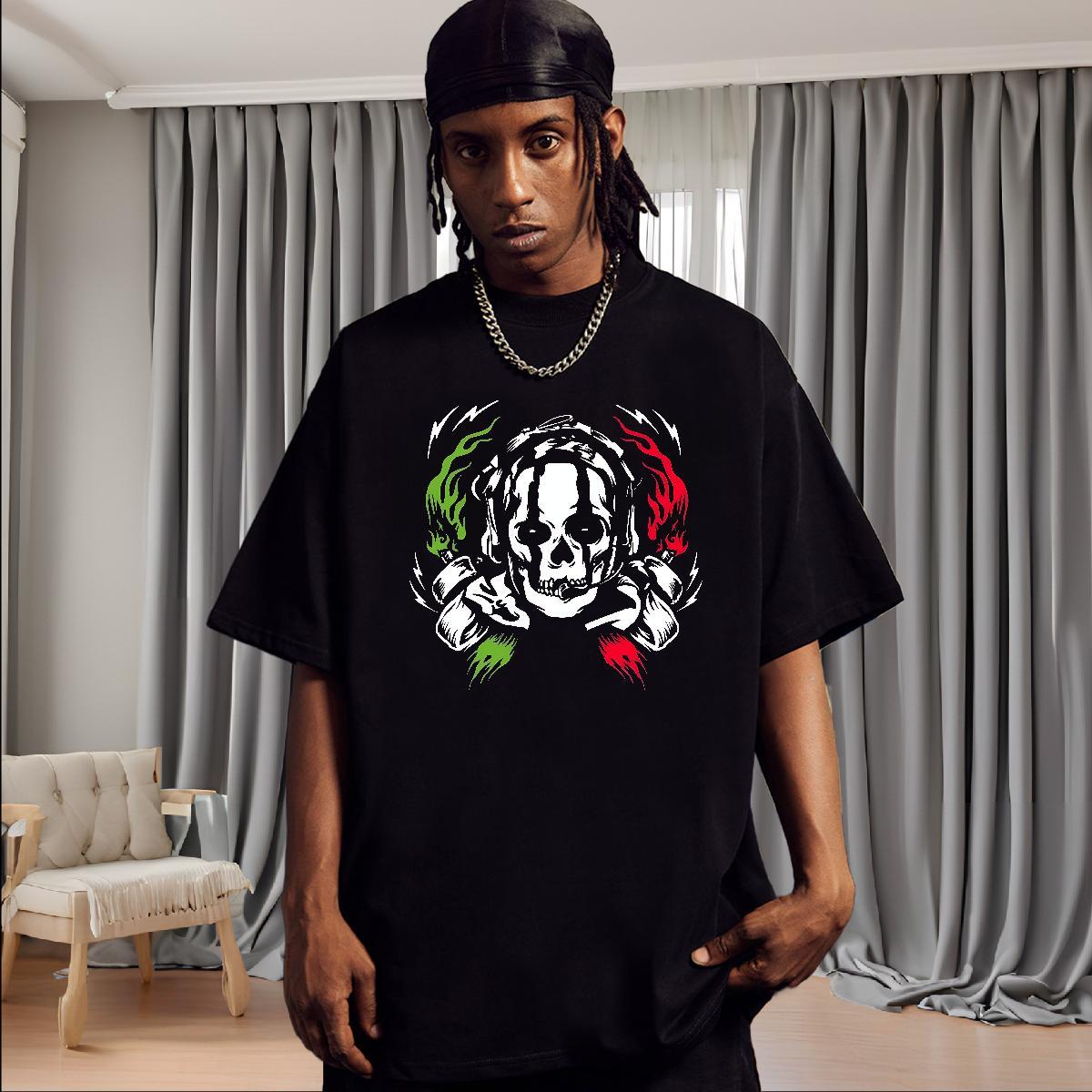 Designer Fashion Couples T Shirts 100% Cotton 230g Casual Daily Wear scary Round Neck Short Sleeve Man T Shirts High Quality Custom Printing Top Tees