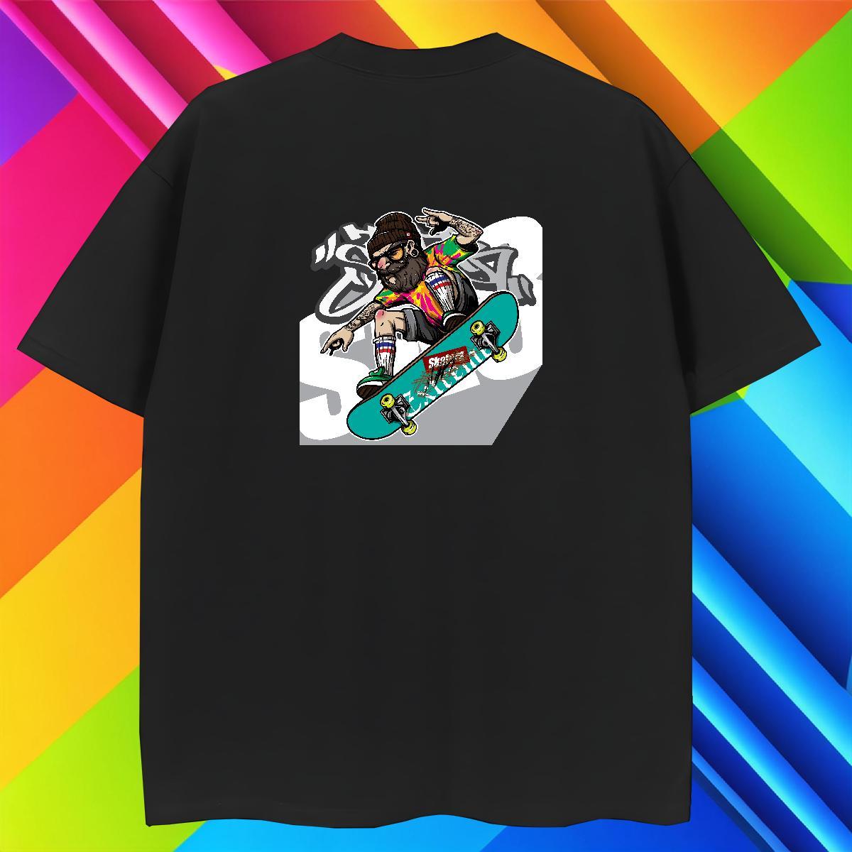 High Quality Men Clothes T-Shirt Home Outdoor 230g Cotton Custom Anime Short Sleeve Soft character Man T Shirts Brand Tshirts