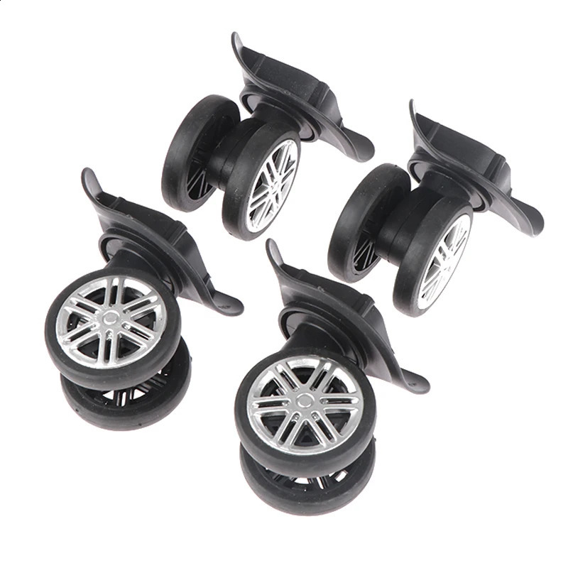 2Pair Universal Replacement Wheels Trolley Case Luggage Wheel Repair Travel Suitcase Parts Accessories Wheel 240821