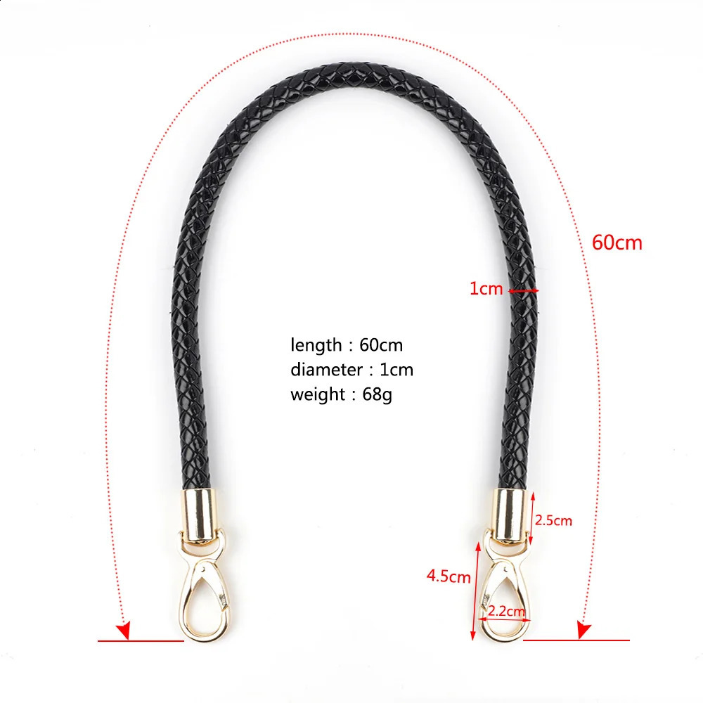 2pcs 60CM Leather Bag Handles DIY Replacement Bag Straps Detachable Shoulder Bags Handbag Handles Bag Accessories Parts 240821