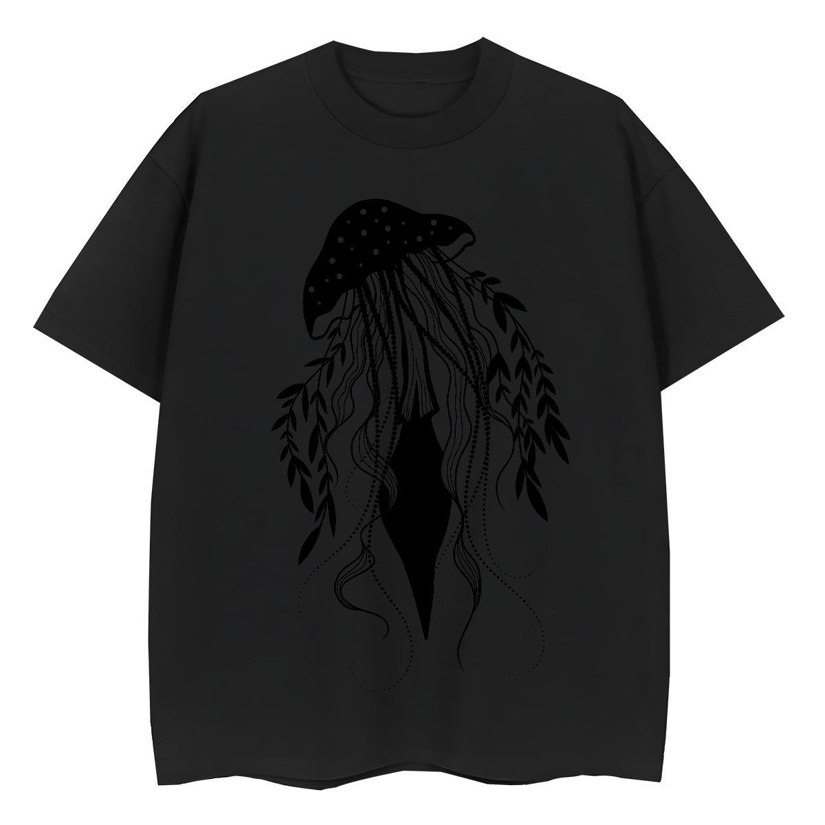 2024 Woman T Shirts Breathable Crew Neck 100% Cotton 230g Tshirt for Man Woman DIY Printed mushroom Sport Designer Nice Wear
