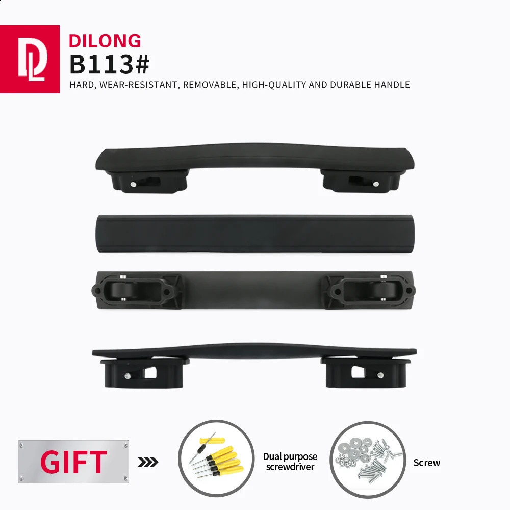 DILONG B113 Accessories suitcase handles luggage plastic parts luggage knobs cosmetic bags replacement soft handle 240821