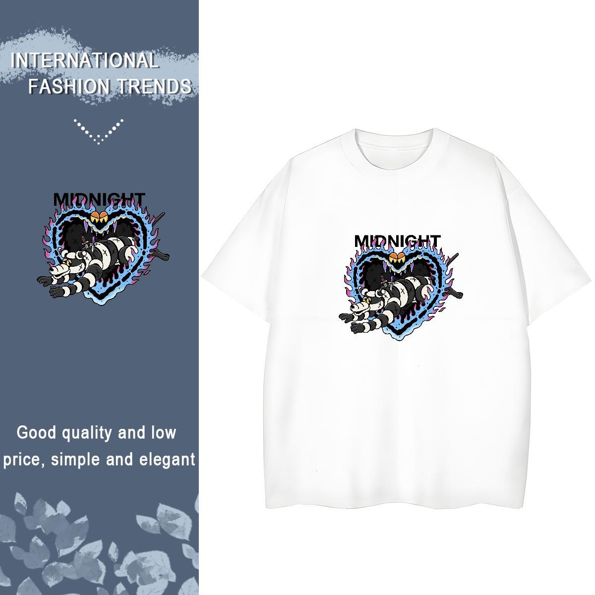 Brand Womens T Shirts 230g Cotton Breathable Short Sleeve Casual Sport skull Lady T shirt 5A Custom Printing Top Tees