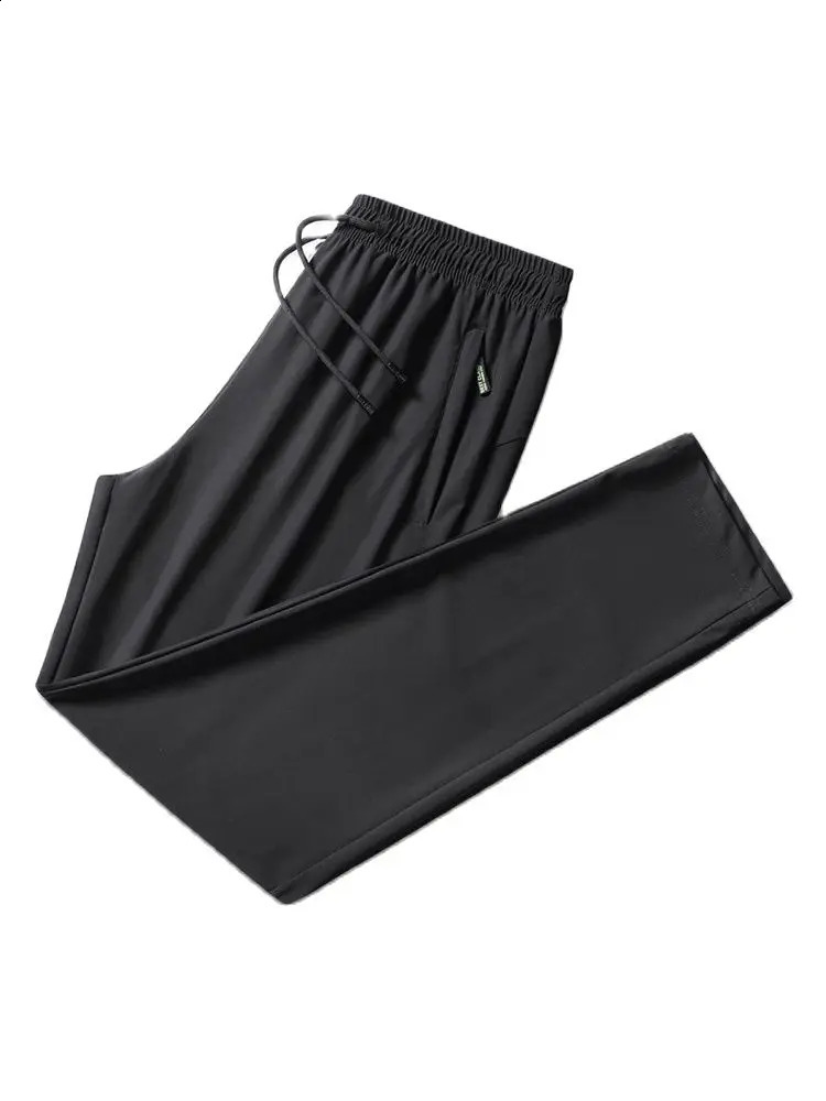 Summer Casual Sweatpants Quick-drying Sports Trousers Male Mesh Breathable Trackpants Big Size 6xl 7xl 8xl 9xl Men Joggers Pants 240822