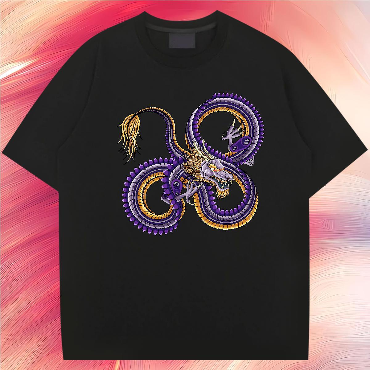 Loose Fit ferocity T-Shirts Outdoor Tshirts 230g 100% Cotton Stylist Breathable Crew Neck Cartoon Print Tops Tees