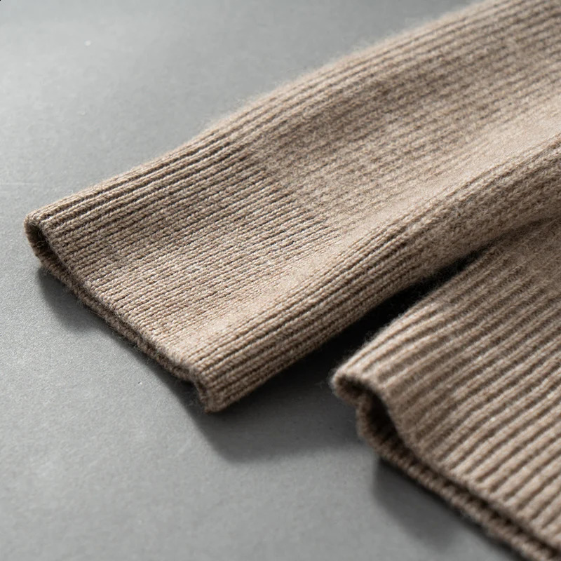 100 cashmere mens winter thick round neck knitted sweater lightweight and ious pullover very suitable for business leisure 240821