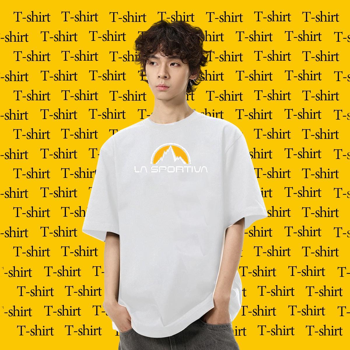 Cool Men Tops Tees Daily Outfit 100% Cotton 230g Anime Print Breathable letter T-Shirts 2024 DIY Tshirts