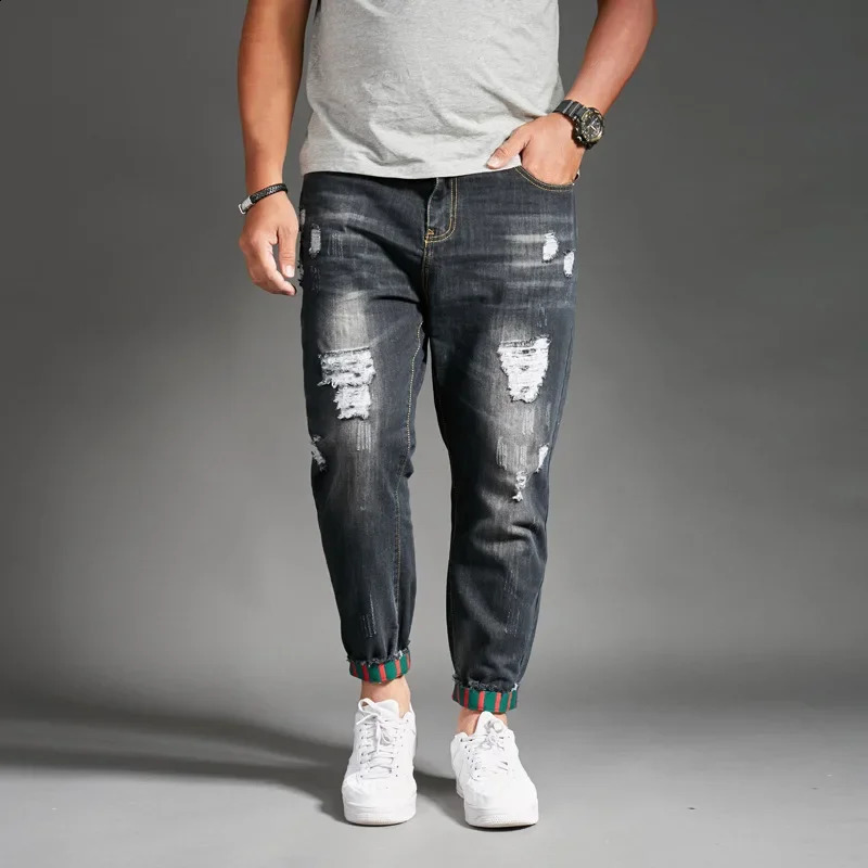 Mens open top jeans blue black denim mens style 240829