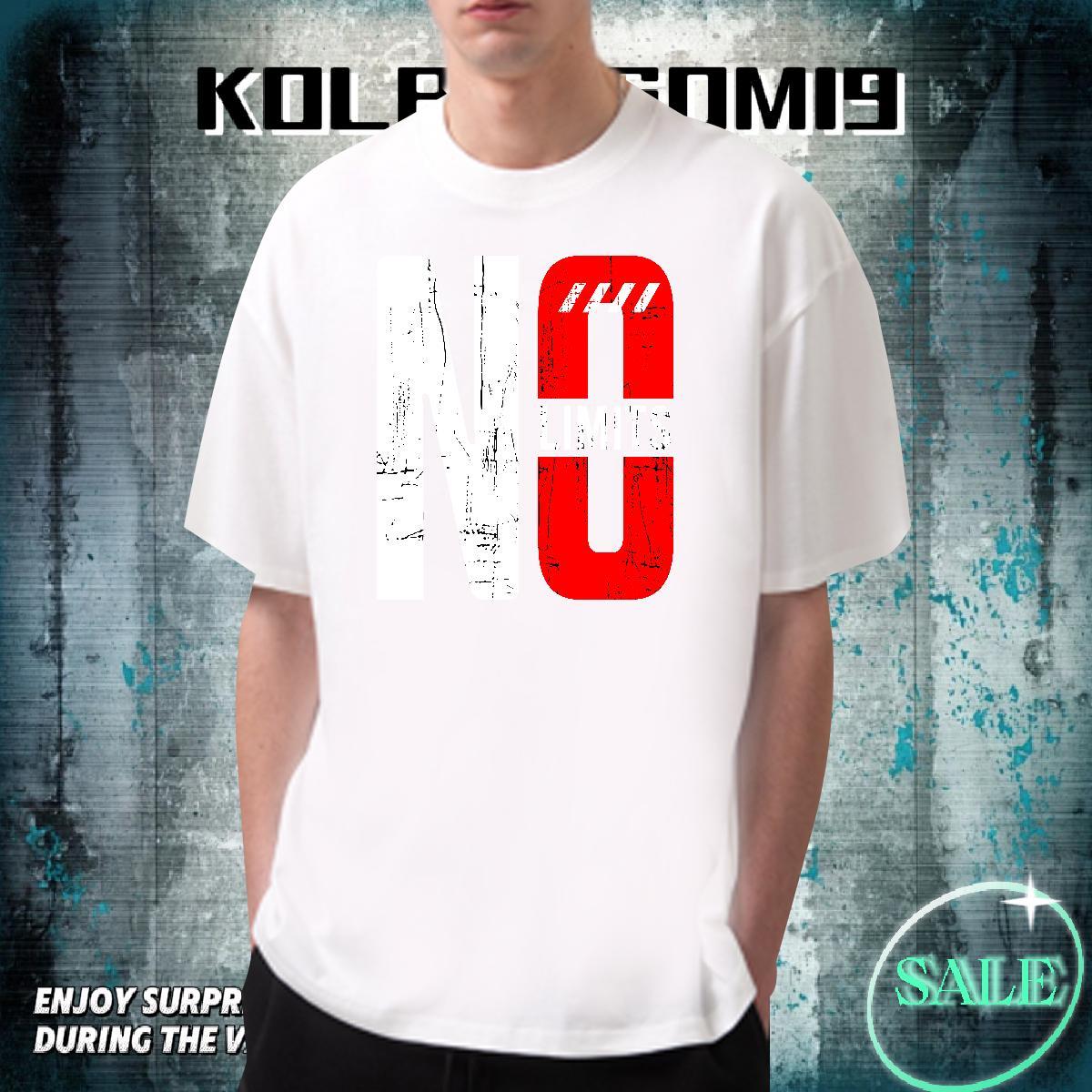 Popular Men Tops Tees High Street Hip Hop 230g Pure Cotton Custom Print Oversized Short Sleeve O-Neck NO T Shirt For Man New Arrival Top Tees