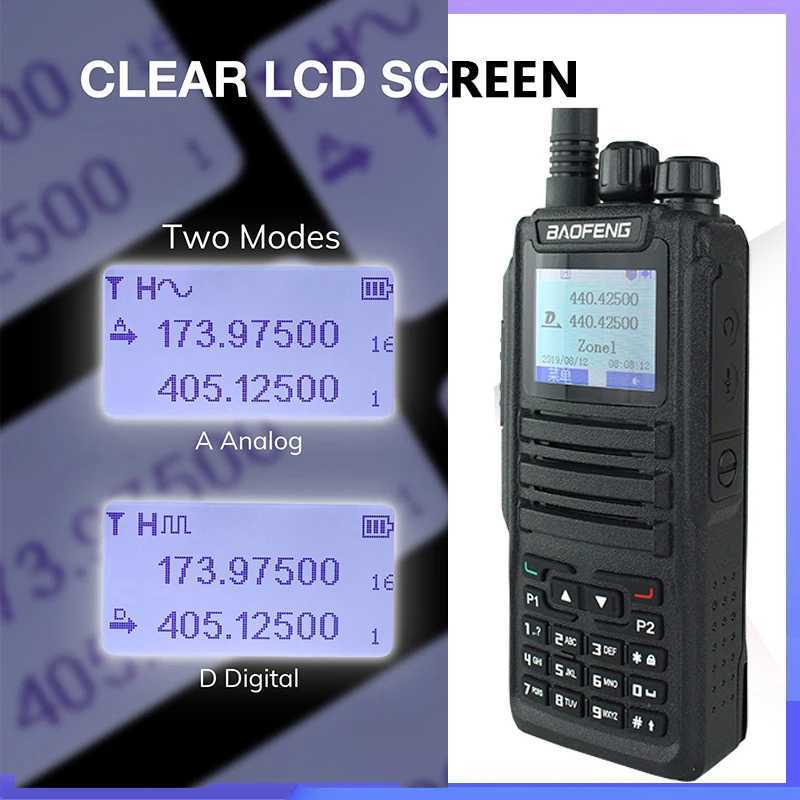 Baofeng DMR DM 1701 Digital Walkie Talkie Dual Mode Two Way Radio Open GD77 Dual Time Slot Tier 1+2 Ham Radio for Outdoor M240821