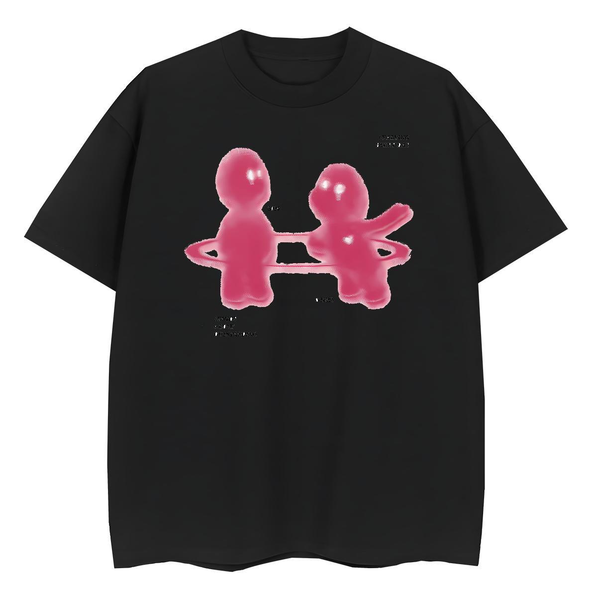 Designer Women Tshirts 230g 100% Cotton painting Daily Wear T shirt Breathable Custom Printed Clothes