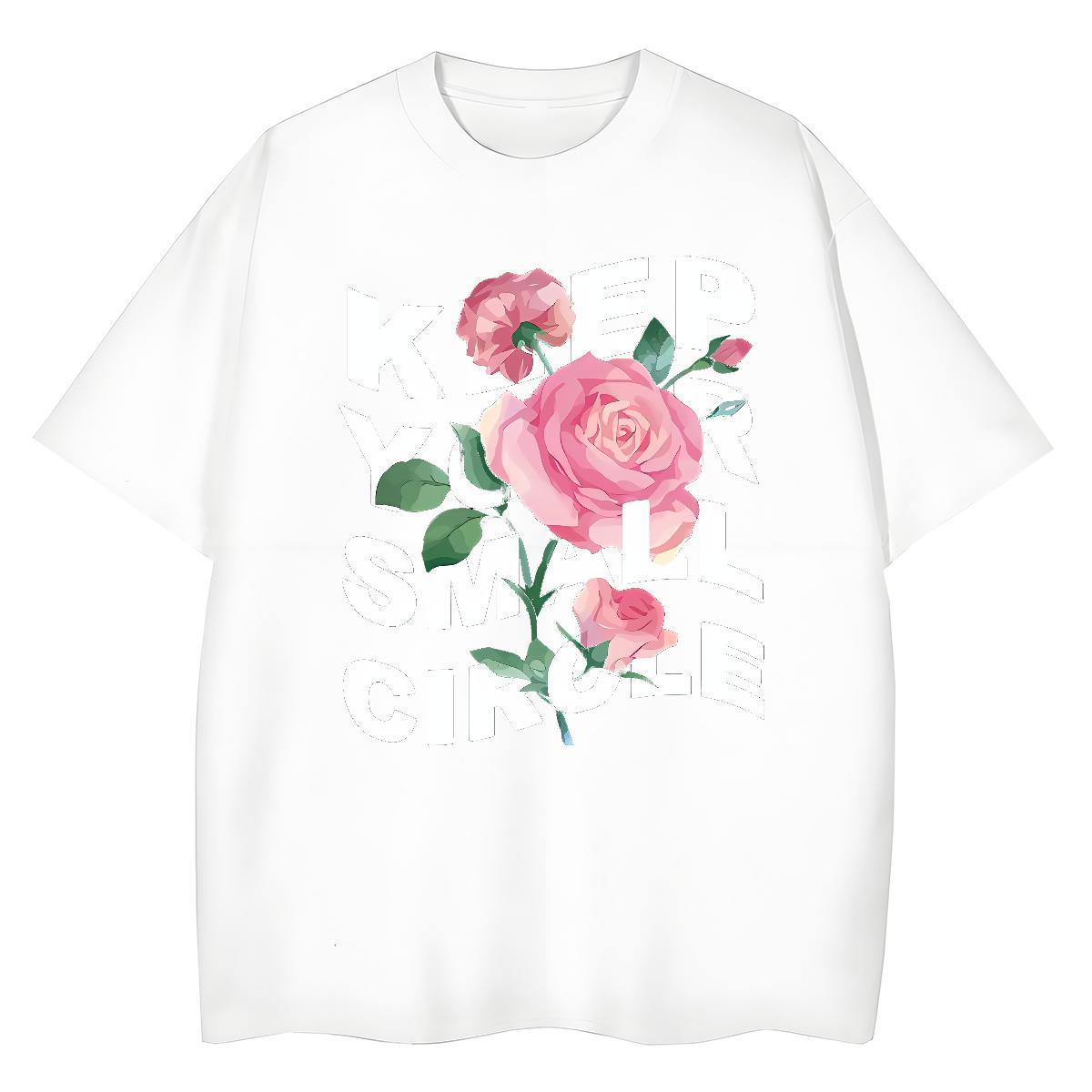 Nice Women Tees 100% Cotton 230g letter Summer Casual T-Shirts for Women O Neck Short Sleeves Anime Top Tees