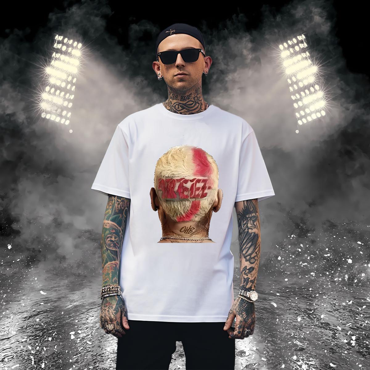 Wholesale afterbrain T Shirts Men Spring Summer Tshirts 230g Pure Cotton Custom Breathable Short Sleeve DIY Wear