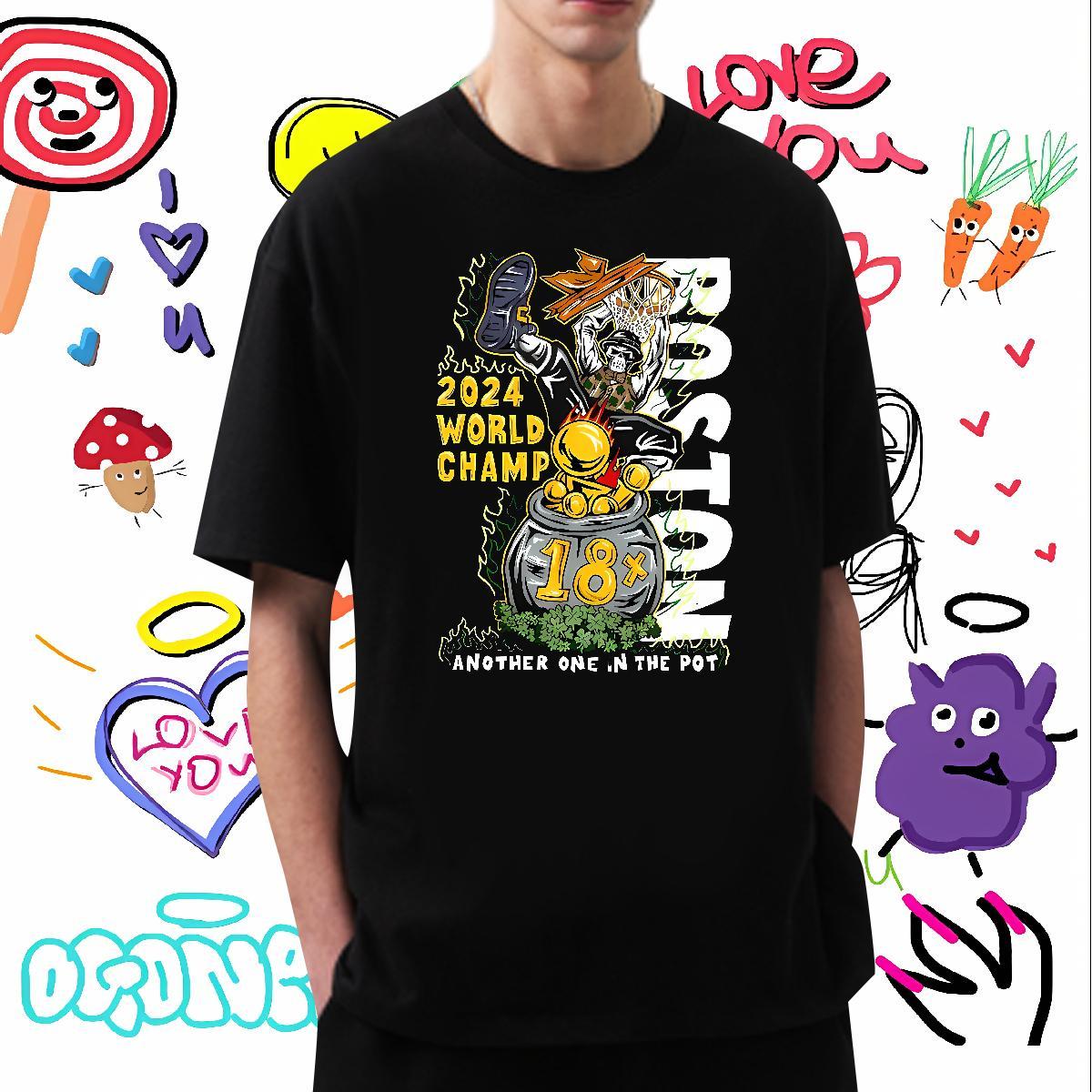 Loose skull Man T Shirts Spring Summer Mens Tshirts 100% Cotton 230g Classic Casual Breathable Short Sleeve DIY Printed Tees Shirts