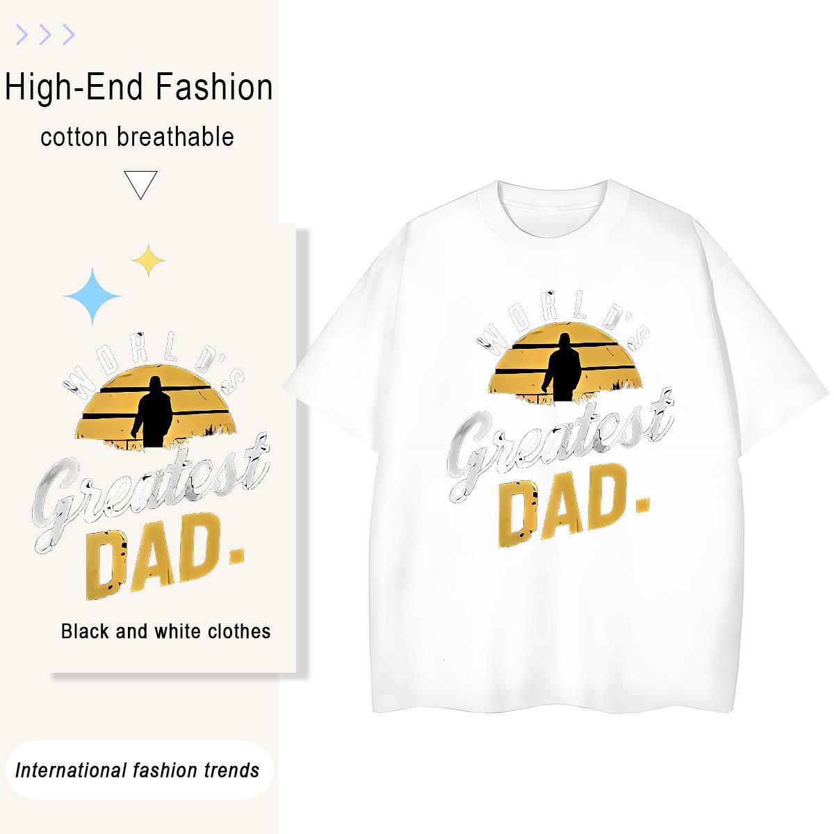 Loose fit Unisex Tshirts 230g Cotton letter Summer Casual T-Shirts Breathable Short Sleeve Black White Tops Tees