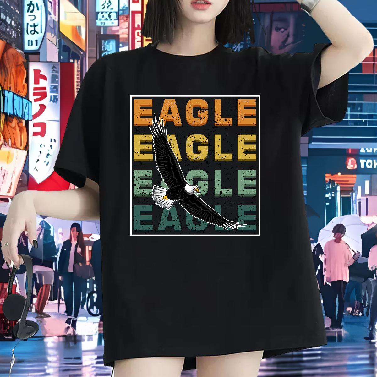 Fashion Womens T Shirts Short Sleeve O-Neck 230g 100% Cotton Unisex Tshirts Customized Print eagle Casual Designer Wear
