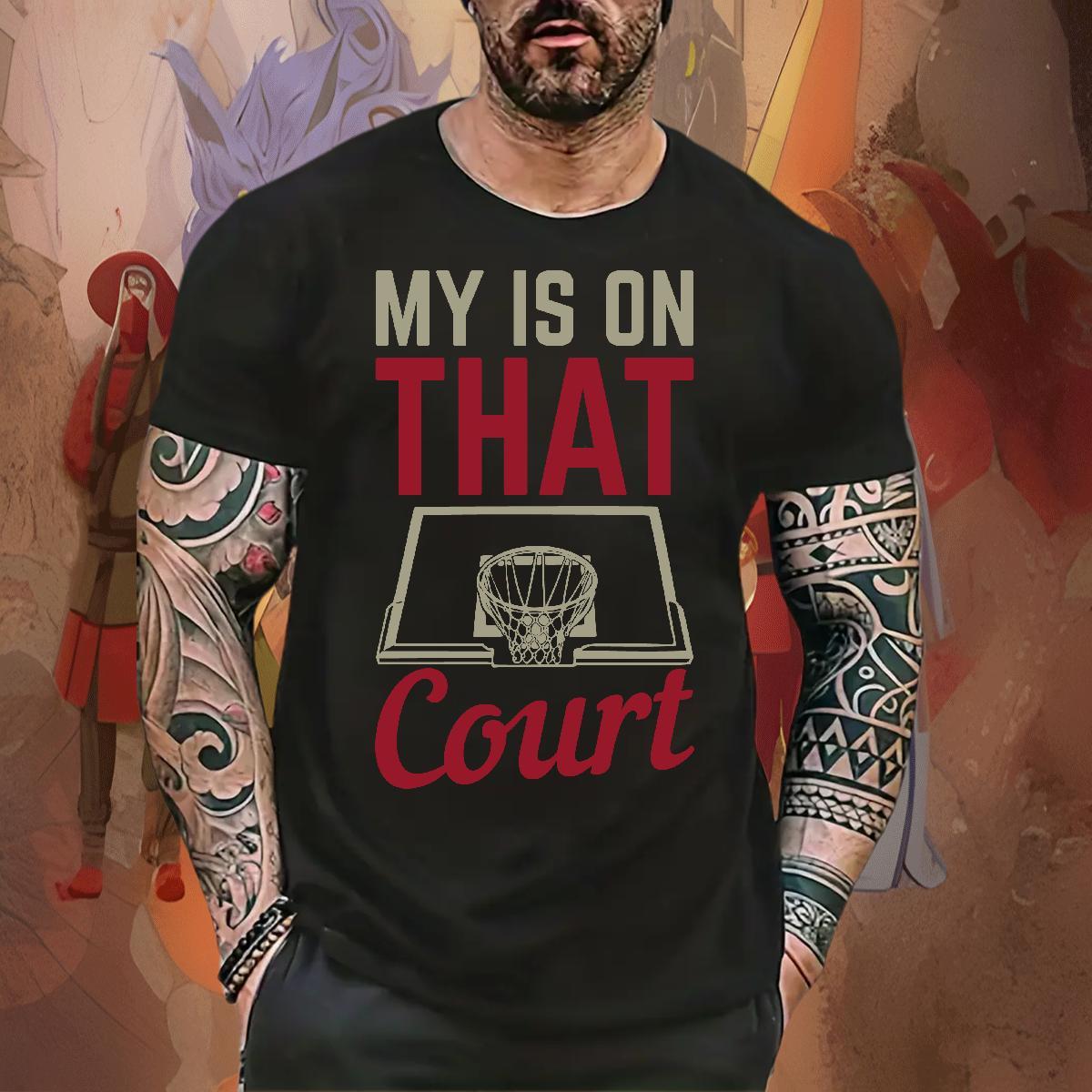 Cool Design Couples T Shirts Daily Wear 230g Pure Cotton Custom Printed Breathable Short Sleeve basketball hoop T-Shirts for Men Fashion Tops