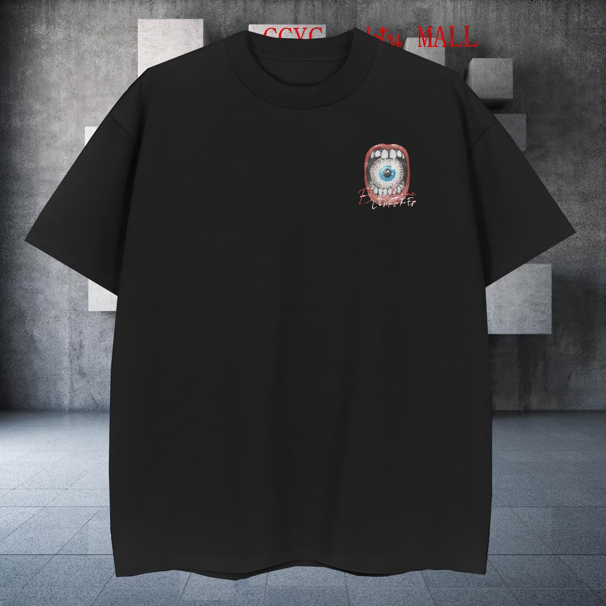 Loose eyeball T shirt Outdoor Tshirts 230g Pure Cotton Classic Casual Crew Neck Breathable Cartoon Printing L-4XL Tees