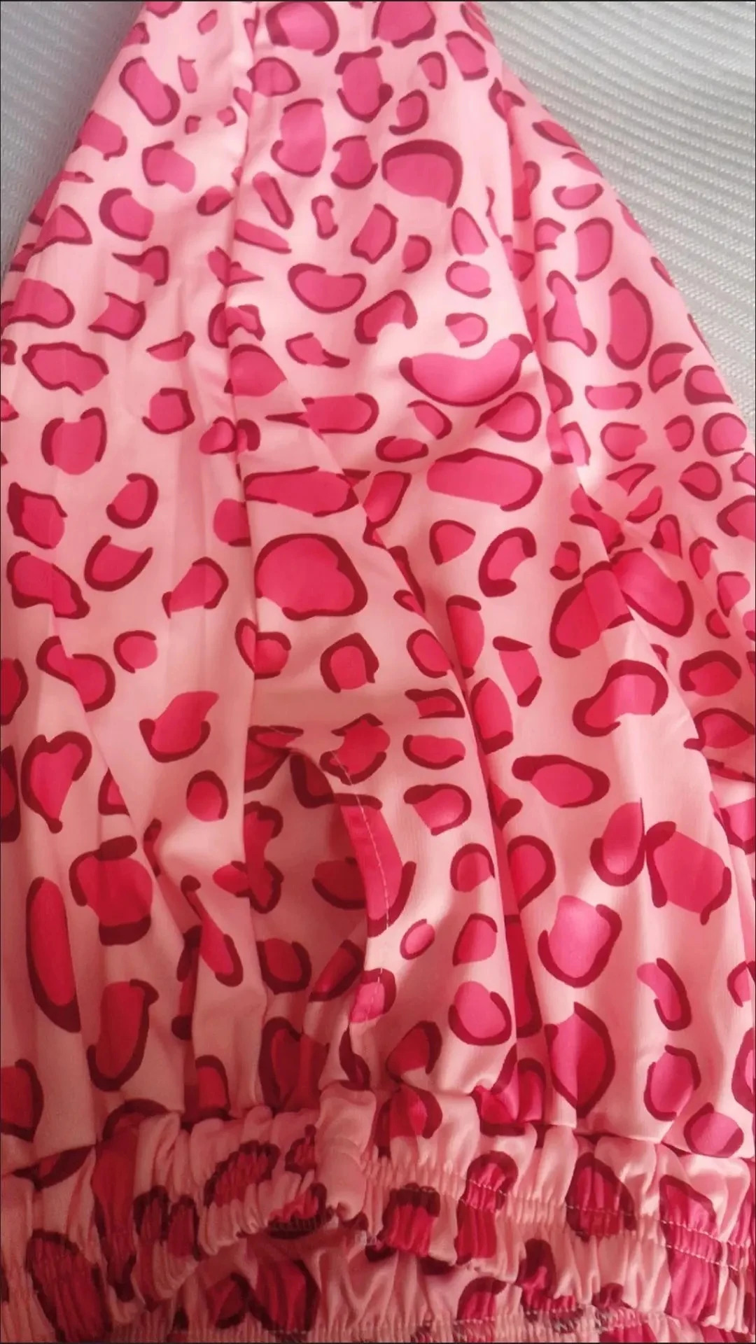 Side Split Elastic High Waist Leopard Pink Pant Pocket Women Fashion Aesthetic Summer y2k Slim Slit Trouser Korean Style Cute 240821