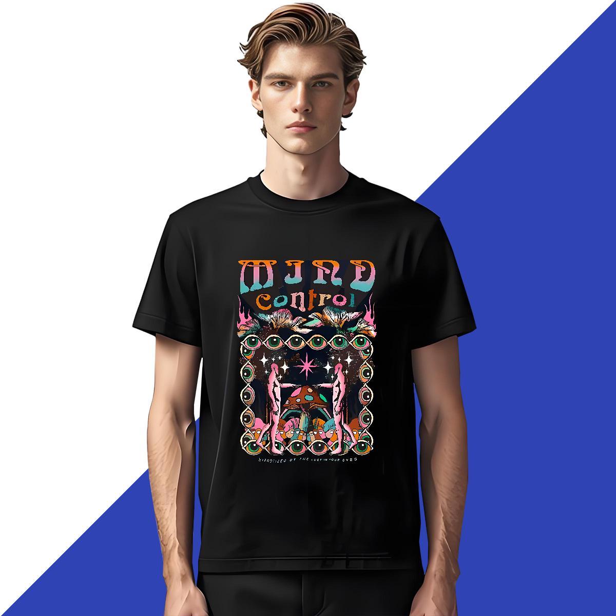 Free Shipping Men Tees Hip Hop Street 230g Pure Cotton Custom Anime Breathable Crew Neck eyes Men T Shirts 2024 New Tops Shirt