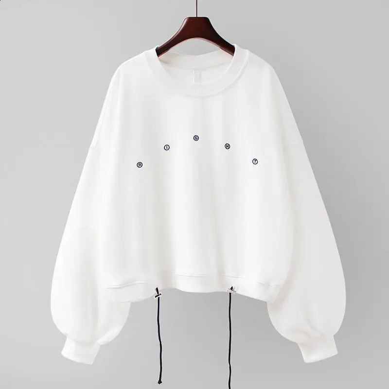Y2k womens sports shirt short sleeved embroidered spring and autumn style loose Korean fashionable long floral top 240821