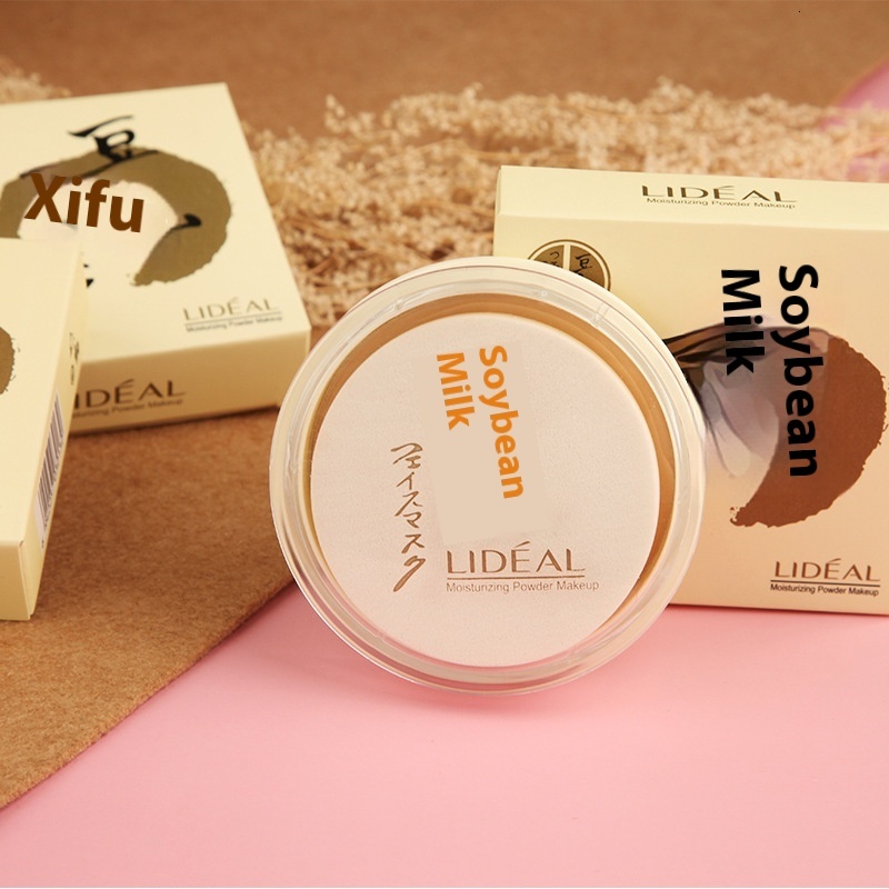 Fair Price White Cake Soy Milk Powder - Perfect for Student Makeup Setting and Skin Polishing