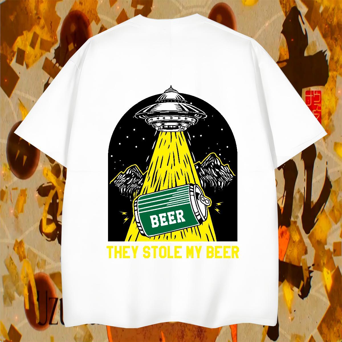 Cool Men Tshirts Hip Hop 230g 100% Cotton Customized Print O Neck Short Sleeves ET Men T Shirts Fashion New Clothings