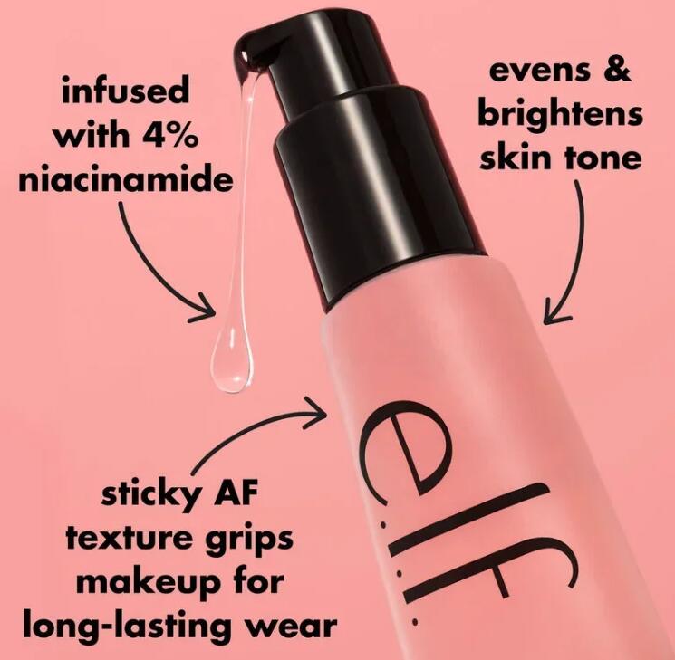 elf Power Grip Based Hydrating Face Primer Gel Foundation Brightening Moisturizing Long-lasting Makeup Cosmetic 15ML 24ML