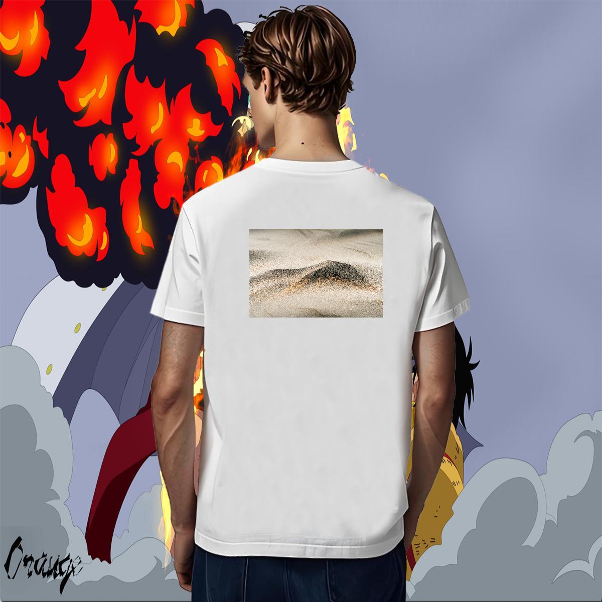 Popular Mens Tshirts Street Casual 100% Cotton 230g Skull O Neck Short Sleeves desert T Shirts Men 2024 Tops