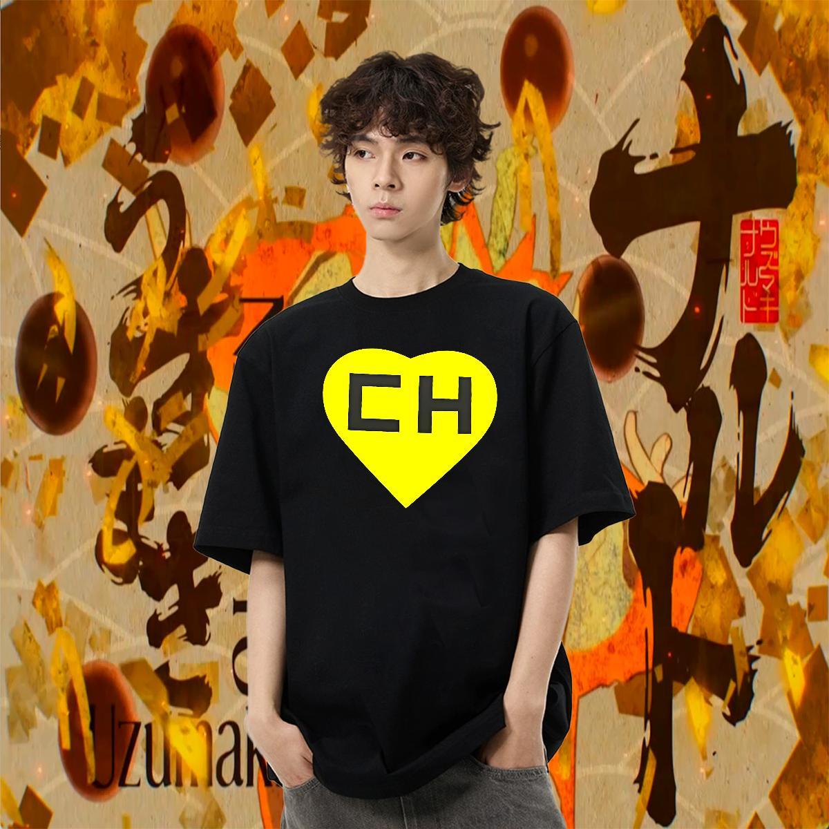 Brand Men Tshirts Daily Wear 230g Pure Cotton DIY Anime Breathable letter T shirt New Clothes
