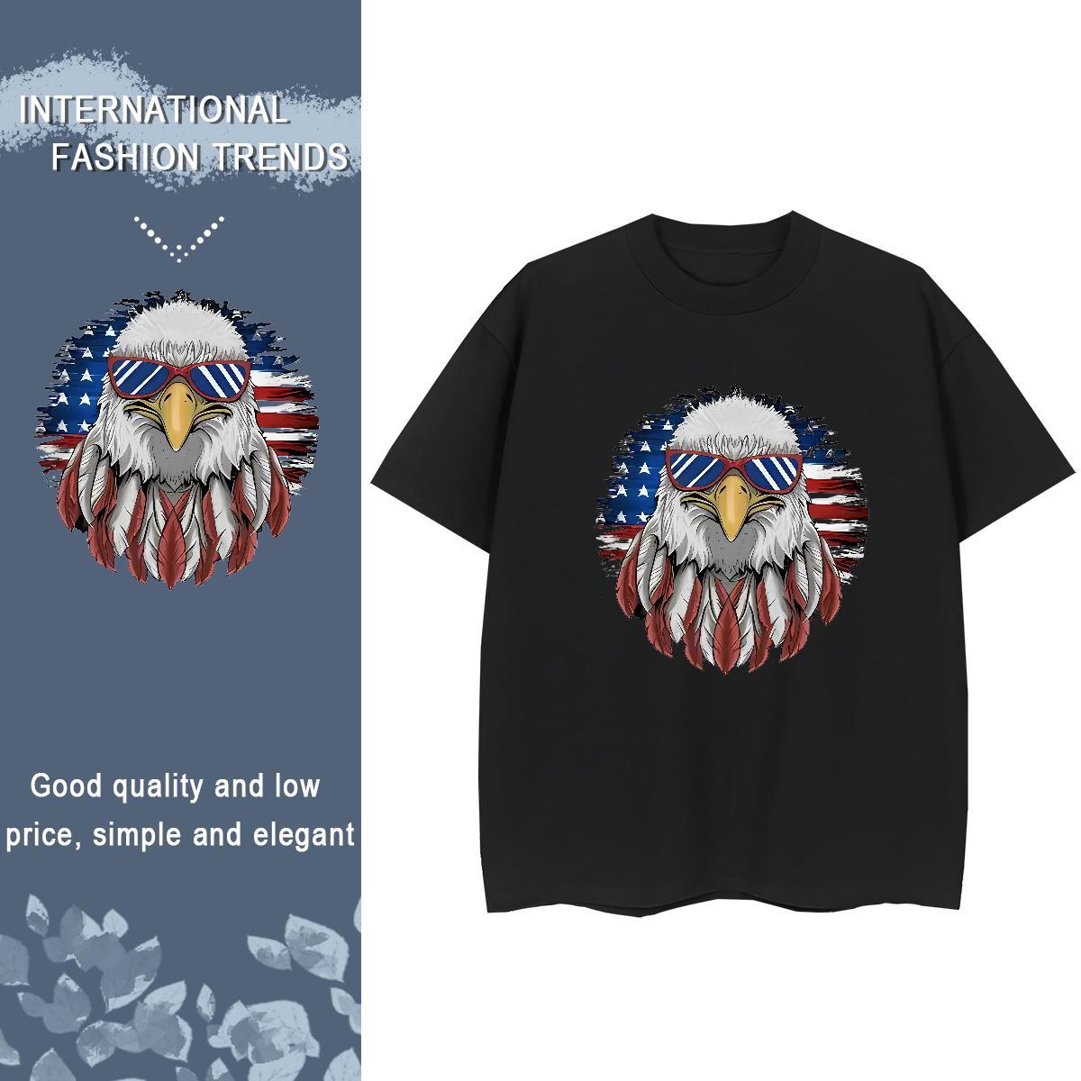Designer T shirt Breathable Crew Neck 100% Cotton 230g Women Tees DIY Printed eagle Home Outdoor Free Shipping Tops Shirt