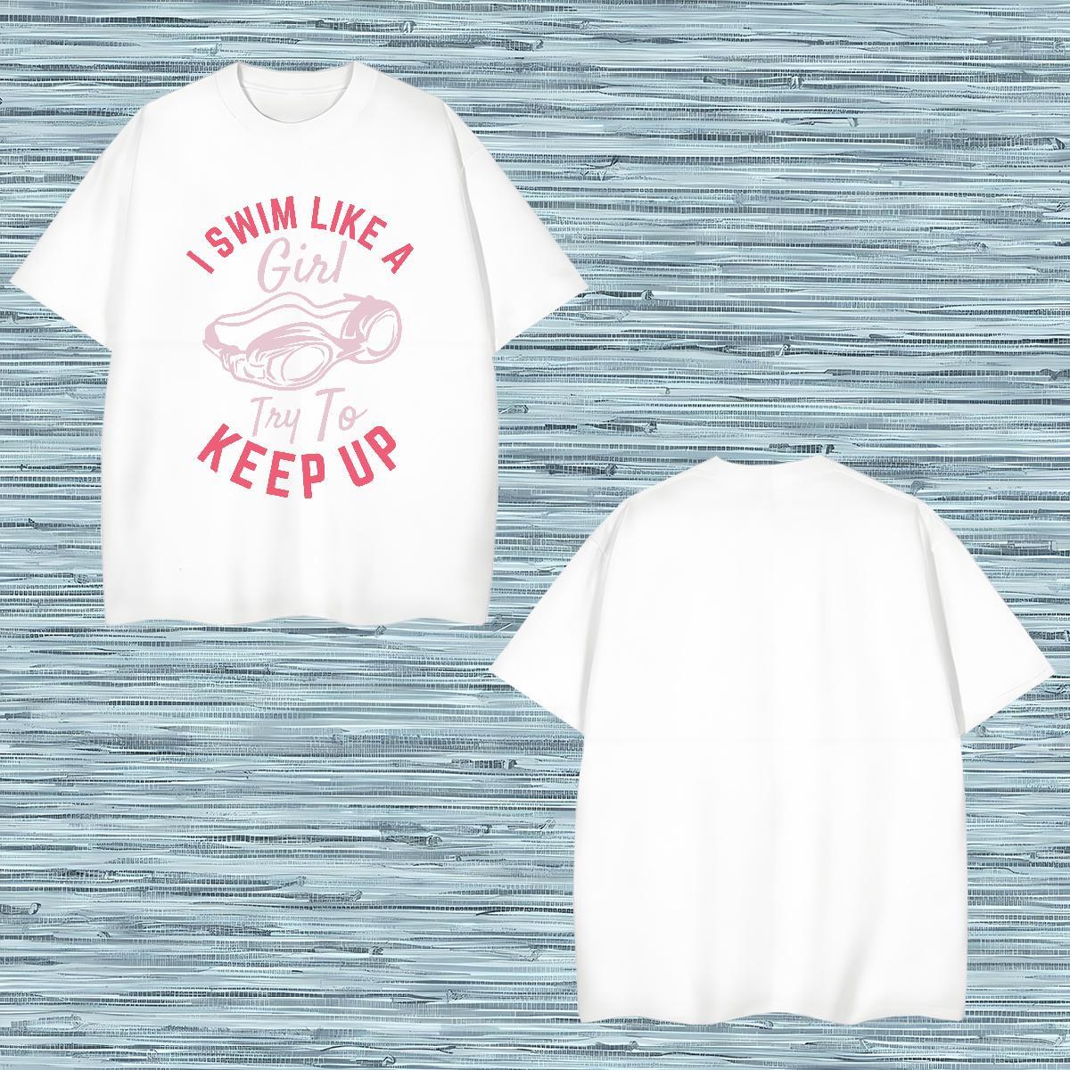 Loose Fit keep up Mens T Shirts Summer Casual Couples T Shirts 230g Cotton Fashion Round Neck Short Sleeve Skull Tops Tees