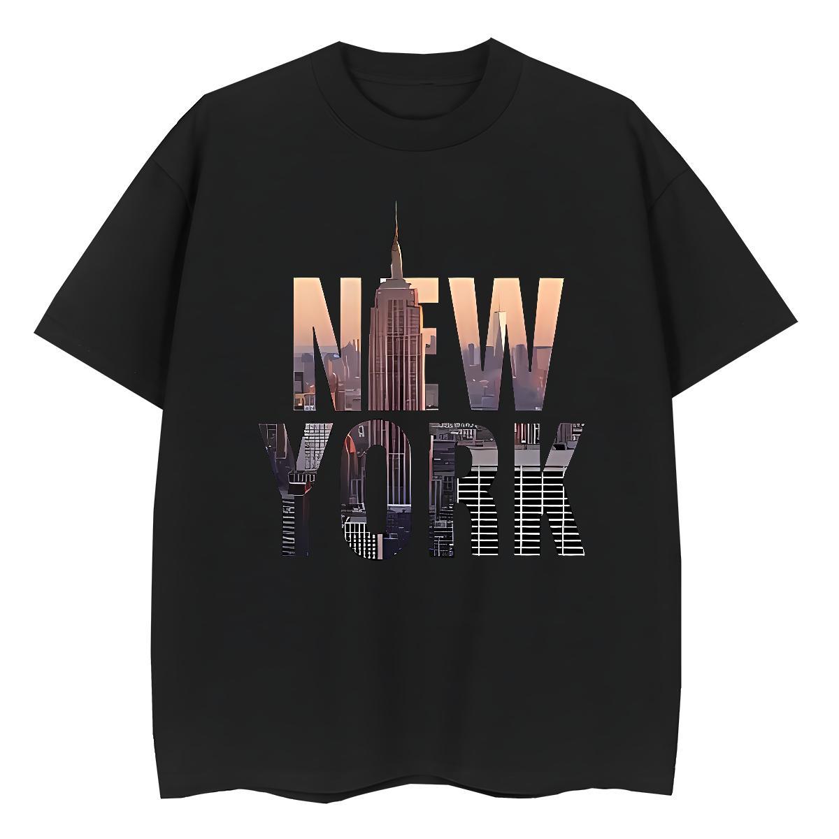 Soft Men Tees Street wear Hip Hop 230g Cotton Plus Size Custom O Neck Short Sleeves New York Men T Shirts Stylist Tees Shirts