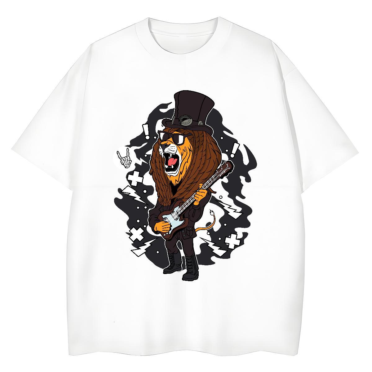 Casual New Woman T Shirts Round Neck Short Sleeve 100% Cotton 230g Lady T shirt Cartoon Printing L-4XL fashion Street Female Top Tees