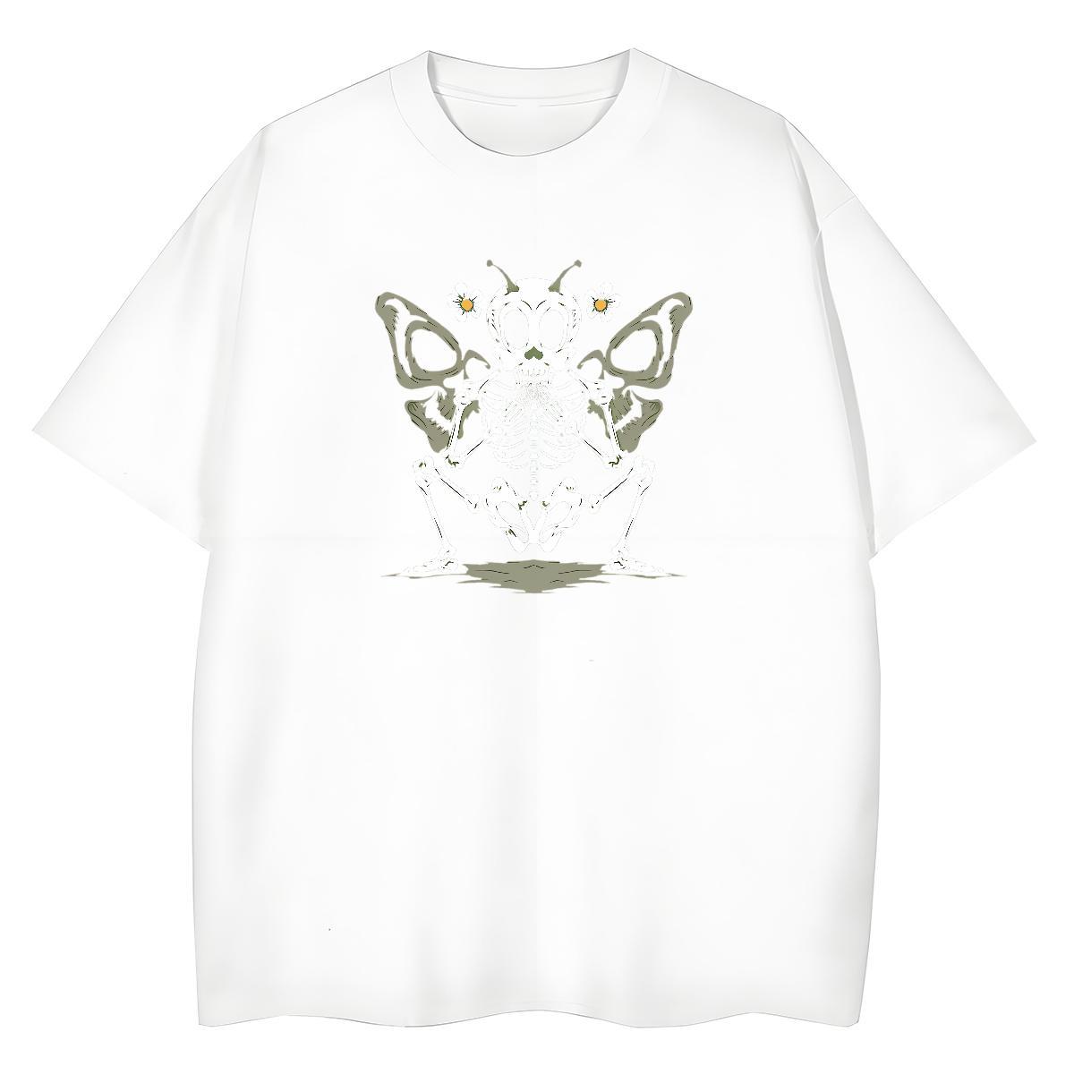 TOP Quality T-Shirts 100% Cotton 230g Breathable Soft High Street Hip Hop skull Unisex Tshirts Designer Nice DIY Printed Top Tees