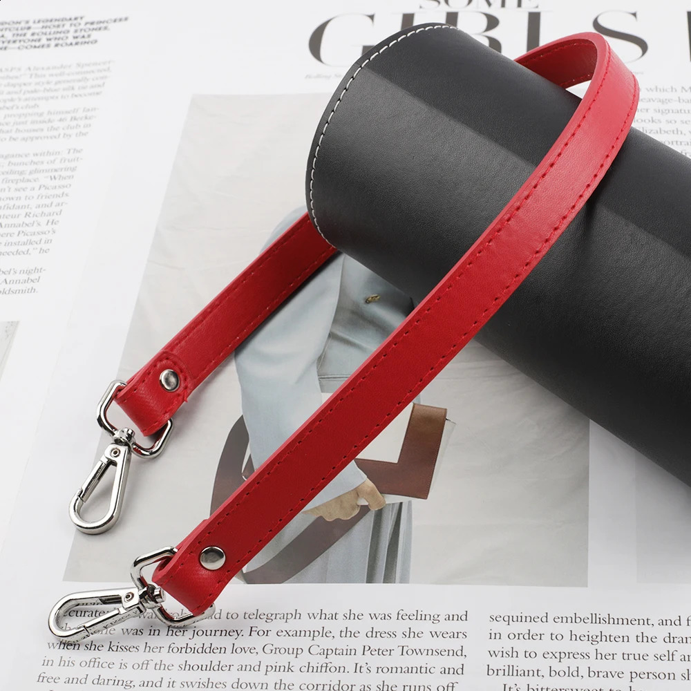 62cm Detachable Pu Leather Handle Replacement Bag Straps shoulder Bags Handbag Handles Bag Accessories Parts Silver Buckle 240821