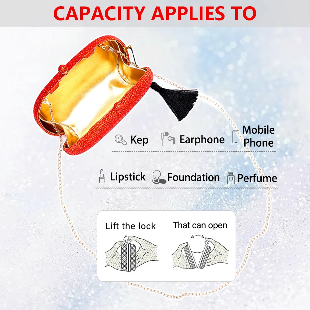 Italy Latest n Elegant y Ladies Wedding Party Banquet Gift Crystal Silver Diamond Night Club Bag w240822