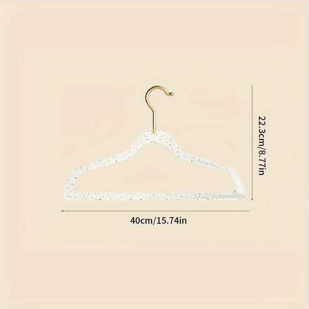 10/20/30 Home Clothes Hangers Acrylic Sparkling Powder Crystal Clothes Hangers Transparent Anti Slip Invisible Drop ResistantXJ240216