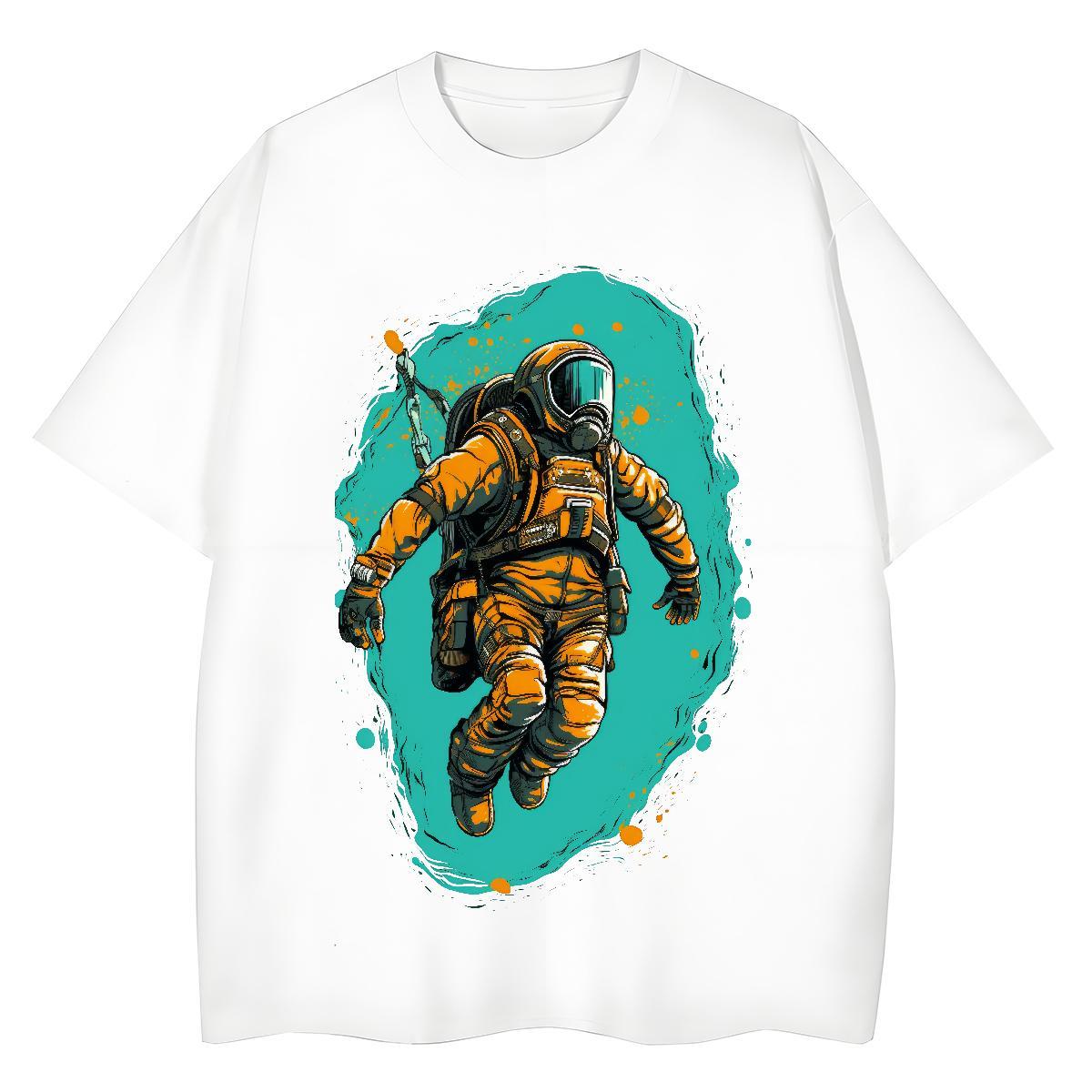 Free Shipping Tshirt for Man Woman 100% Cotton 230g person Street Casual Womens T Shirts Breathable Short Sleeve Cartoon Print Tops