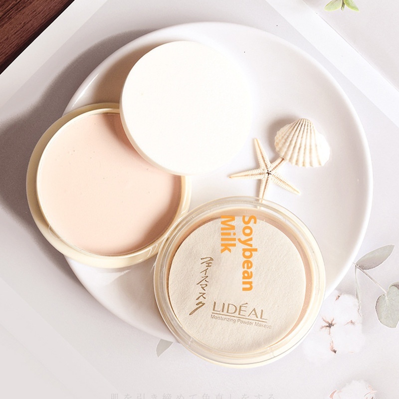 Fair Price White Cake Soy Milk Powder - Perfect for Student Makeup Setting and Skin Polishing